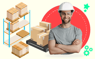 Actividades básicas de logística del almacén Kings Corner